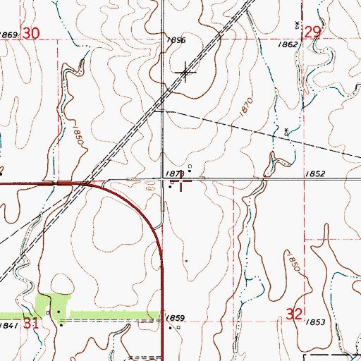 Topographic Map of Buena Vista (historical), KS
