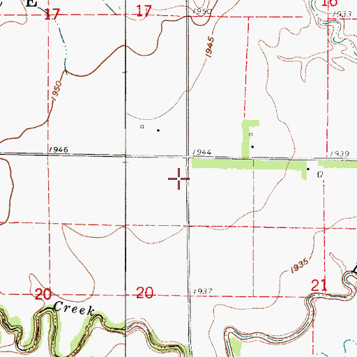 Topographic Map of Clarence (historical), KS
