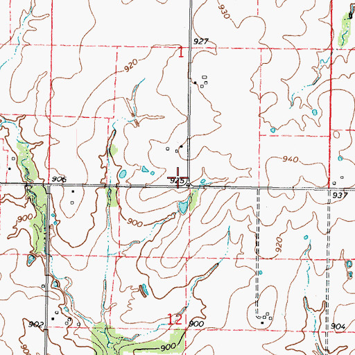 Topographic Map of Lake Side (historical), KS