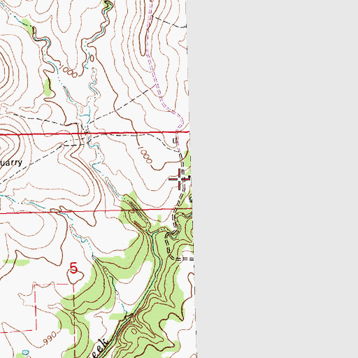 Topographic Map of Rancho (historical), KS