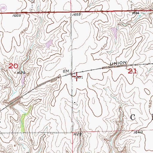 Topographic Map of Summit Station (historical), KS