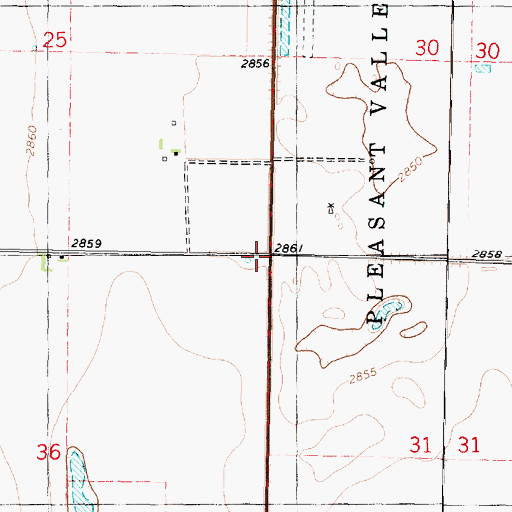 Topographic Map of Terryton (historical), KS