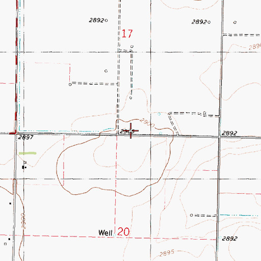 Topographic Map of Hatfield (historical), KS