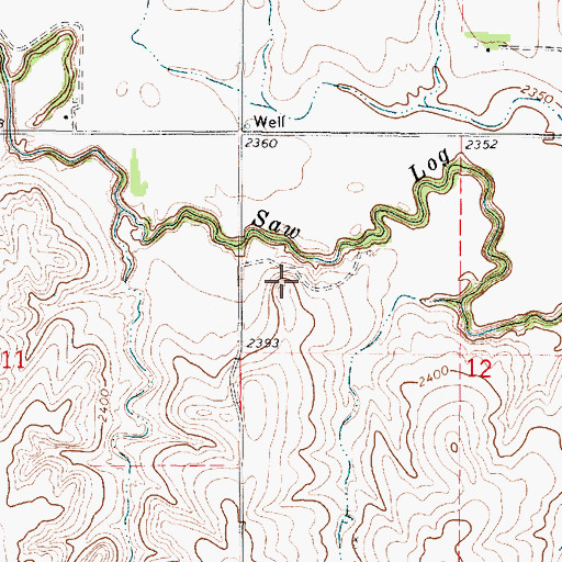 Topographic Map of Pullers Peak, KS