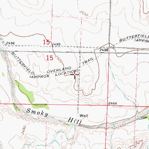Topographic Map of Jerome (historical), KS