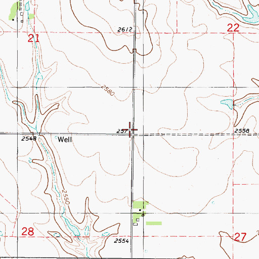 Topographic Map of Goshen (historical), KS