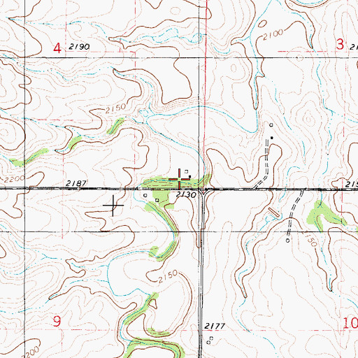 Topographic Map of Kebar (historical), KS