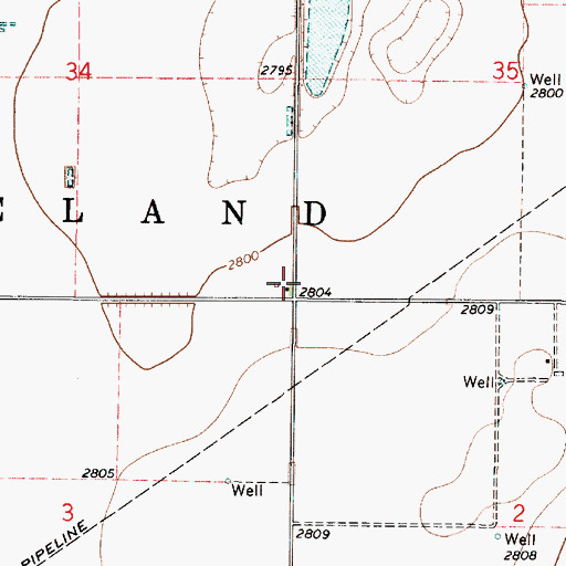 Topographic Map of Wabash (historical), KS