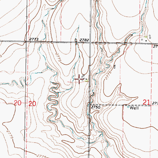 Topographic Map of Stowe (historical), KS