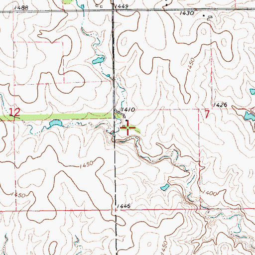Topographic Map of Widerange (historical), KS