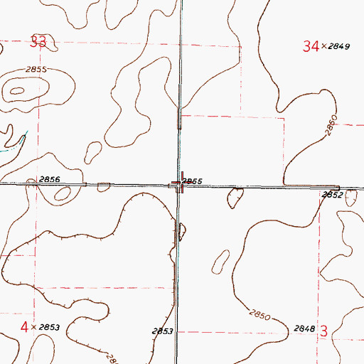 Topographic Map of Taw (historical), KS