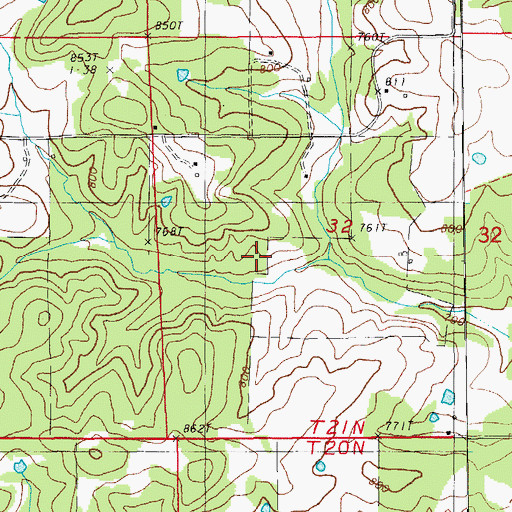 Topographic Map of Crossroads School (historical), AR