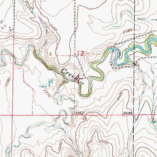 Topographic Map of Buckner (historical), KS