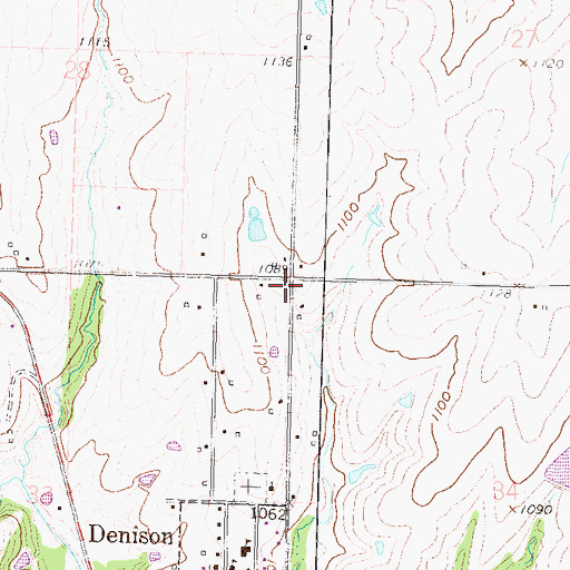 Topographic Map of North Cedar (historical), KS