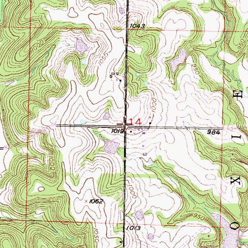 Topographic Map of Chester (historical), KS