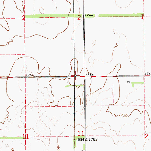 Topographic Map of Dresden (historical), KS