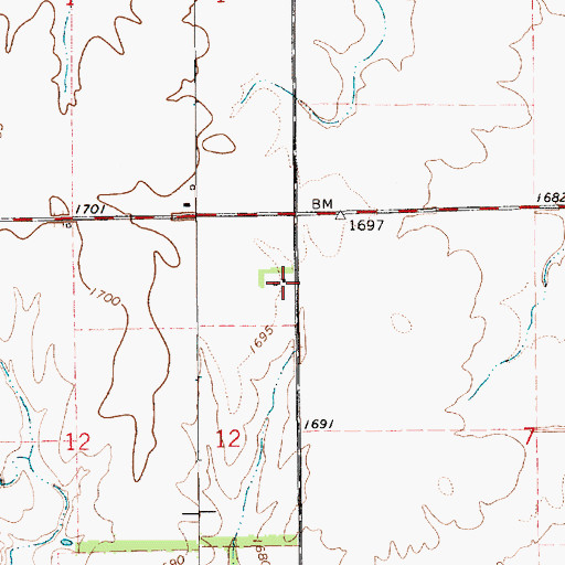 Topographic Map of Sallee (historical), KS
