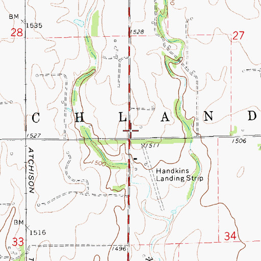 Topographic Map of Trenton (historical), KS