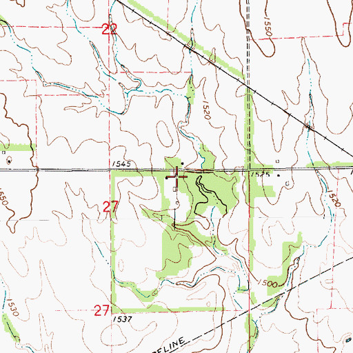 Topographic Map of Mabel (historical), KS