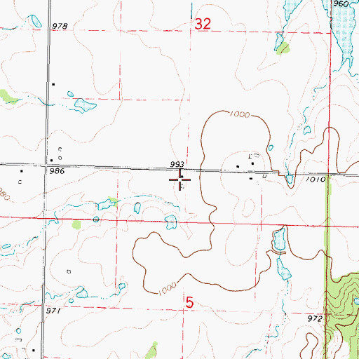 Topographic Map of Kingston (historical), KS