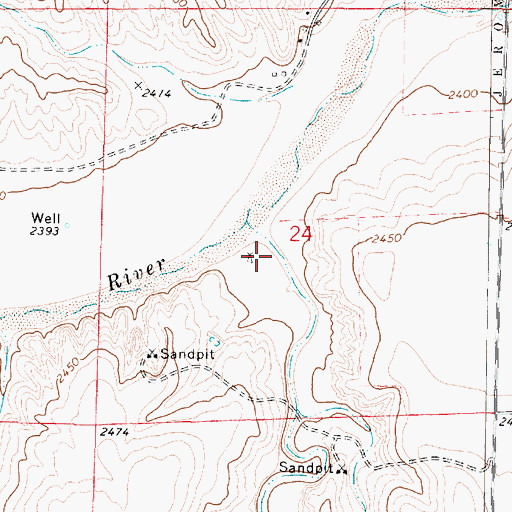 Topographic Map of Long Canyon (historical), KS