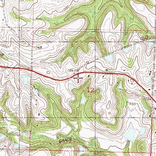 Topographic Map of Pleasant Ridge (historical), KS