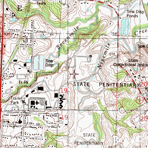Topographic Map of Lansing Station (historical), KS
