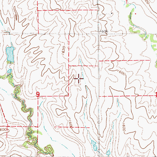 Topographic Map of Cedron (historical), KS