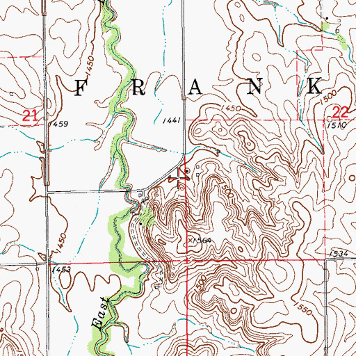 Topographic Map of Towerspring (historical), KS