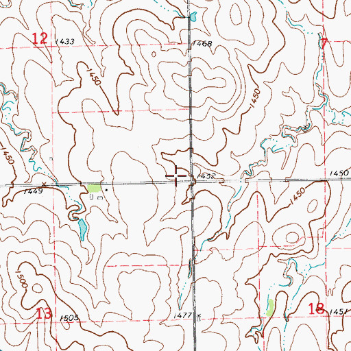 Topographic Map of Topsy (historical), KS