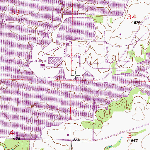 Topographic Map of Orchard (historical), KS