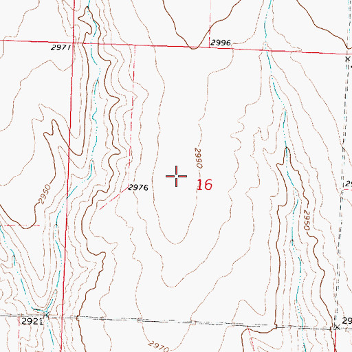 Topographic Map of Saint John Center (historical), KS