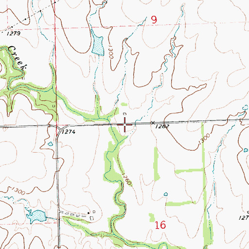 Topographic Map of Elco (historical), KS