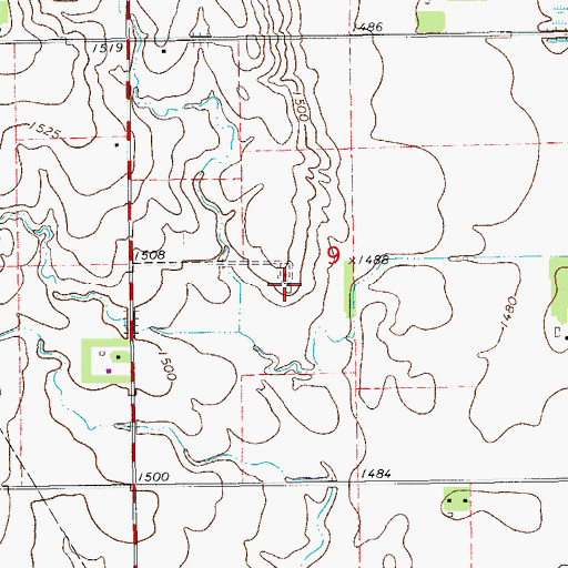 Topographic Map of Westfield (historical), KS