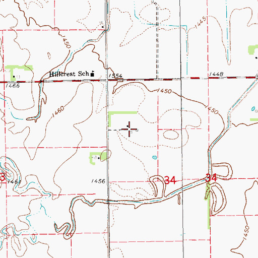 Topographic Map of Farland (historical), KS