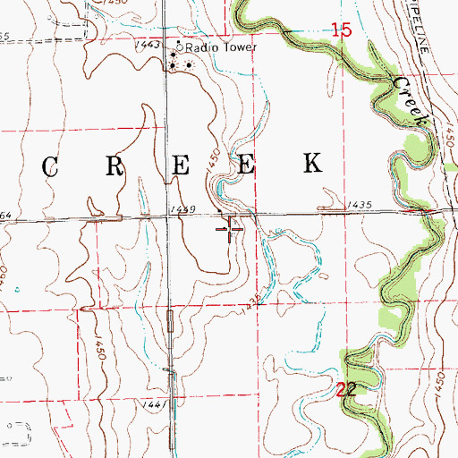 Topographic Map of Sparta (historical), KS