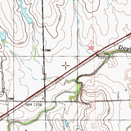 Topographic Map of Honner Station (historical), KS