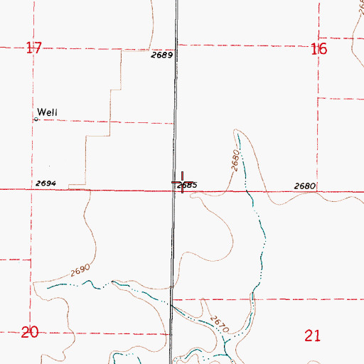 Topographic Map of Joash (historical), KS