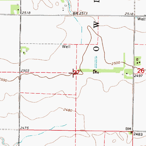 Topographic Map of Pearlette (historical), KS