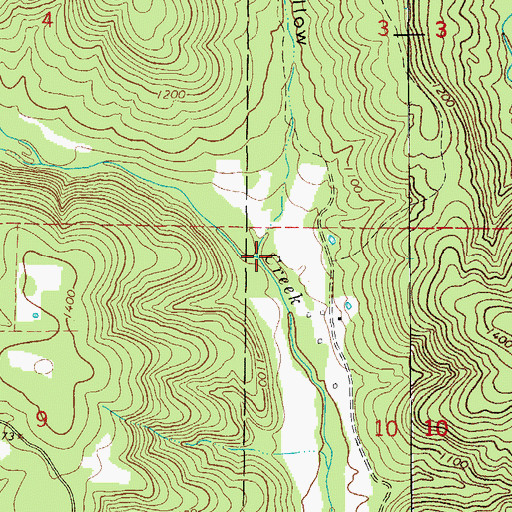 Topographic Map of Crump Hollow, AR