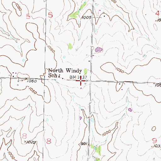 Topographic Map of Wade (historical), KS