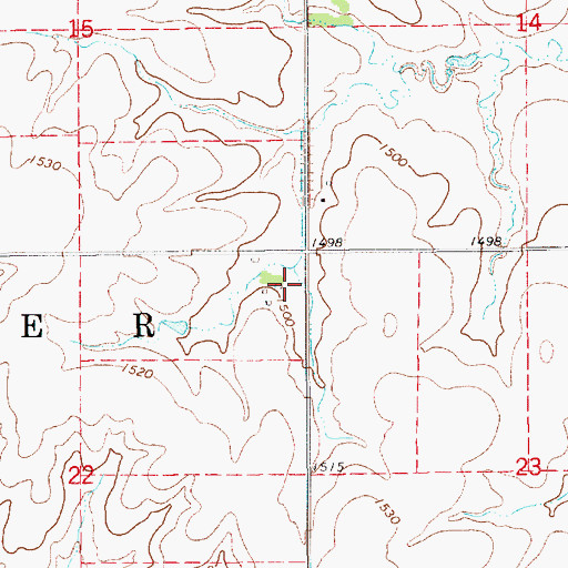 Topographic Map of Buel (historical), KS