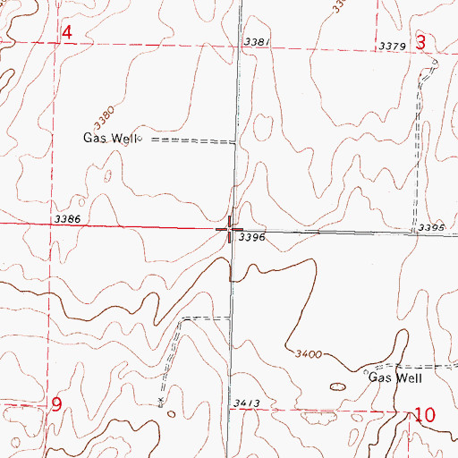 Topographic Map of Purdy (historical), KS