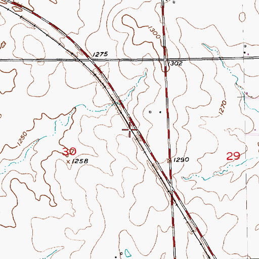 Topographic Map of Island (historical), KS