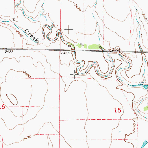 Topographic Map of Forrester (historical), KS