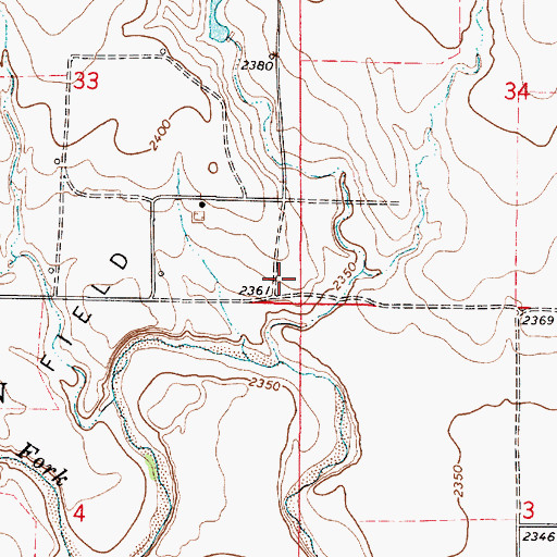 Topographic Map of Drake (historical), KS