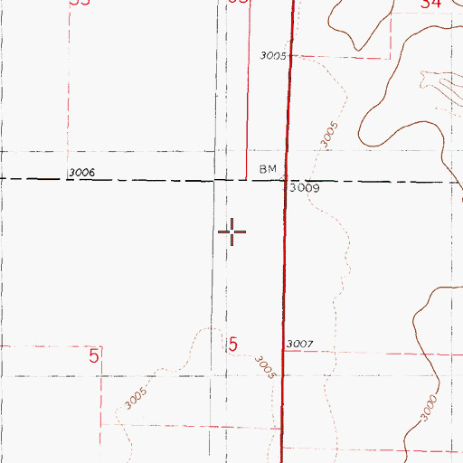 Topographic Map of Cyrus (historical), KS