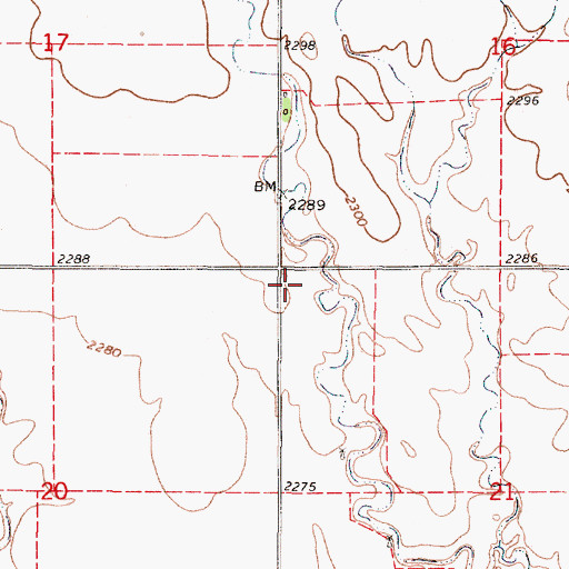 Topographic Map of Danby (historical), KS