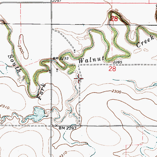 Topographic Map of Frankville (historical), KS