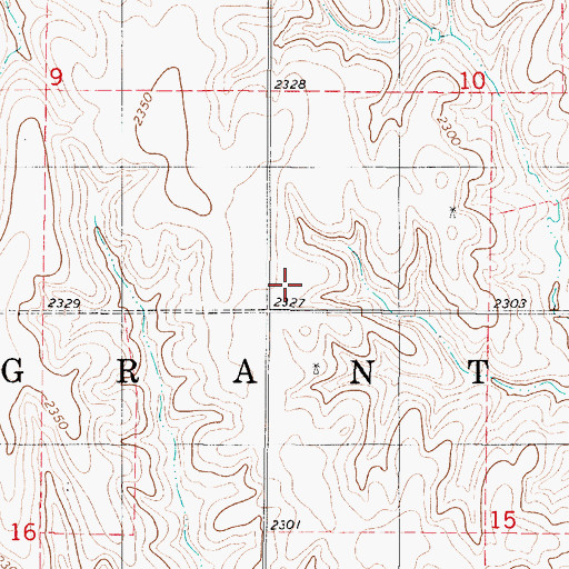 Topographic Map of Fairhaven (historical), KS